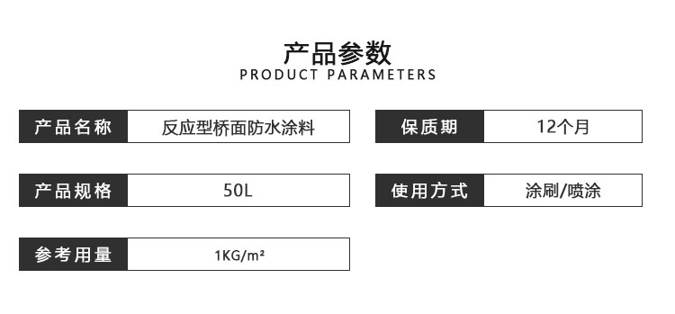 反应型桥面防水涂料