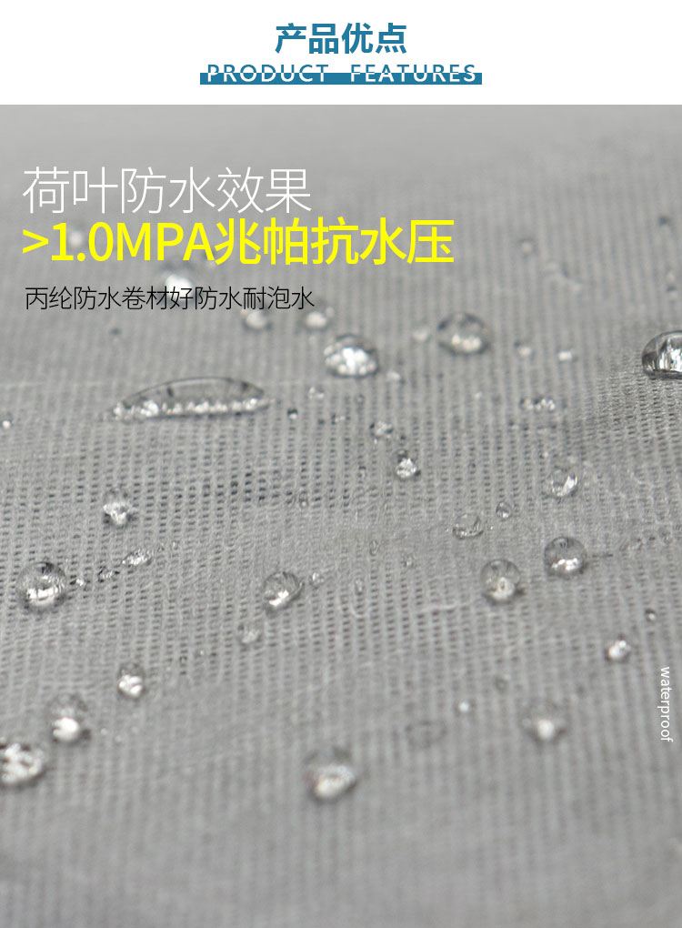 高分子聚乙烯（PVC）丙纶布防水卷材